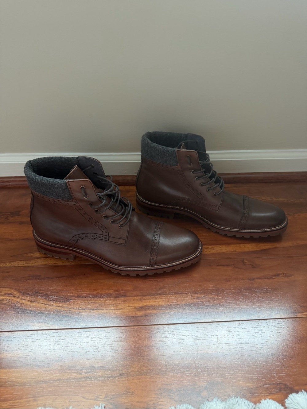 Johnston & Murphy Men's XC Flex Connelly Plain Toe Brown Leather Boots-11